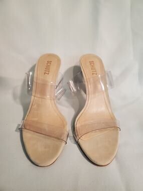 SCHUTZ Ariella transparent heels. S40
